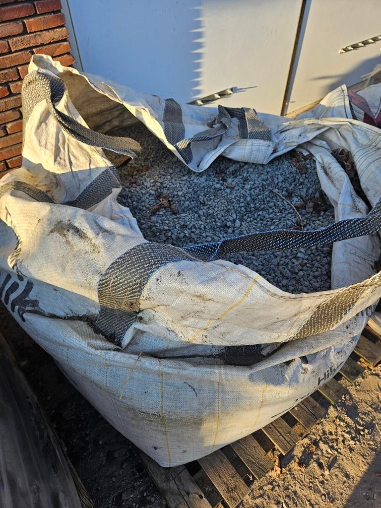 Basalt split antraciet/zwart - 0,7m³, Ophalen, Nieuw, Antraciet, Split