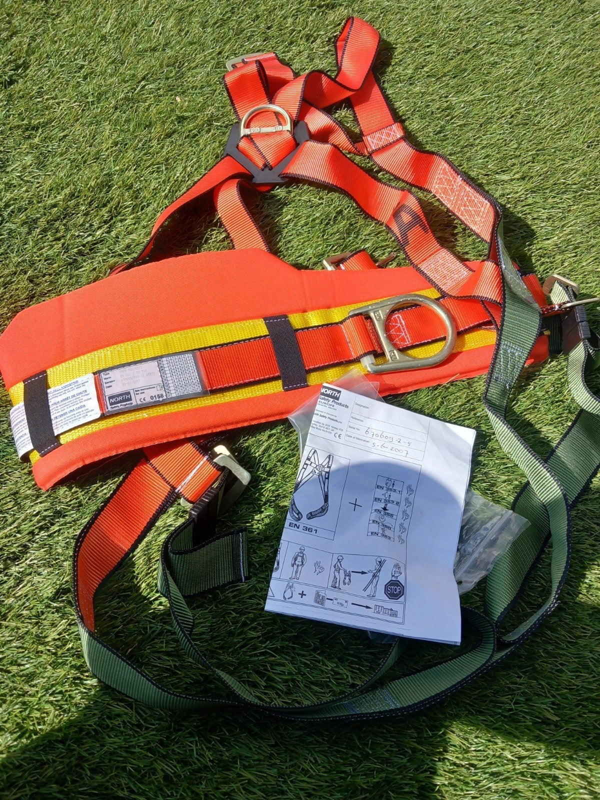 North Safety Products Valbeveiligingsharnas EN 361 / EN 358, Doe-het-zelf en Verbouw, Veiligheidskleding, Ophalen of Verzenden