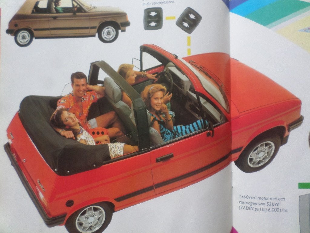 Talbot Sunbeam Samba & Cabrio Brochure, Ophalen of Verzenden, Zo goed als nieuw, Overige merken