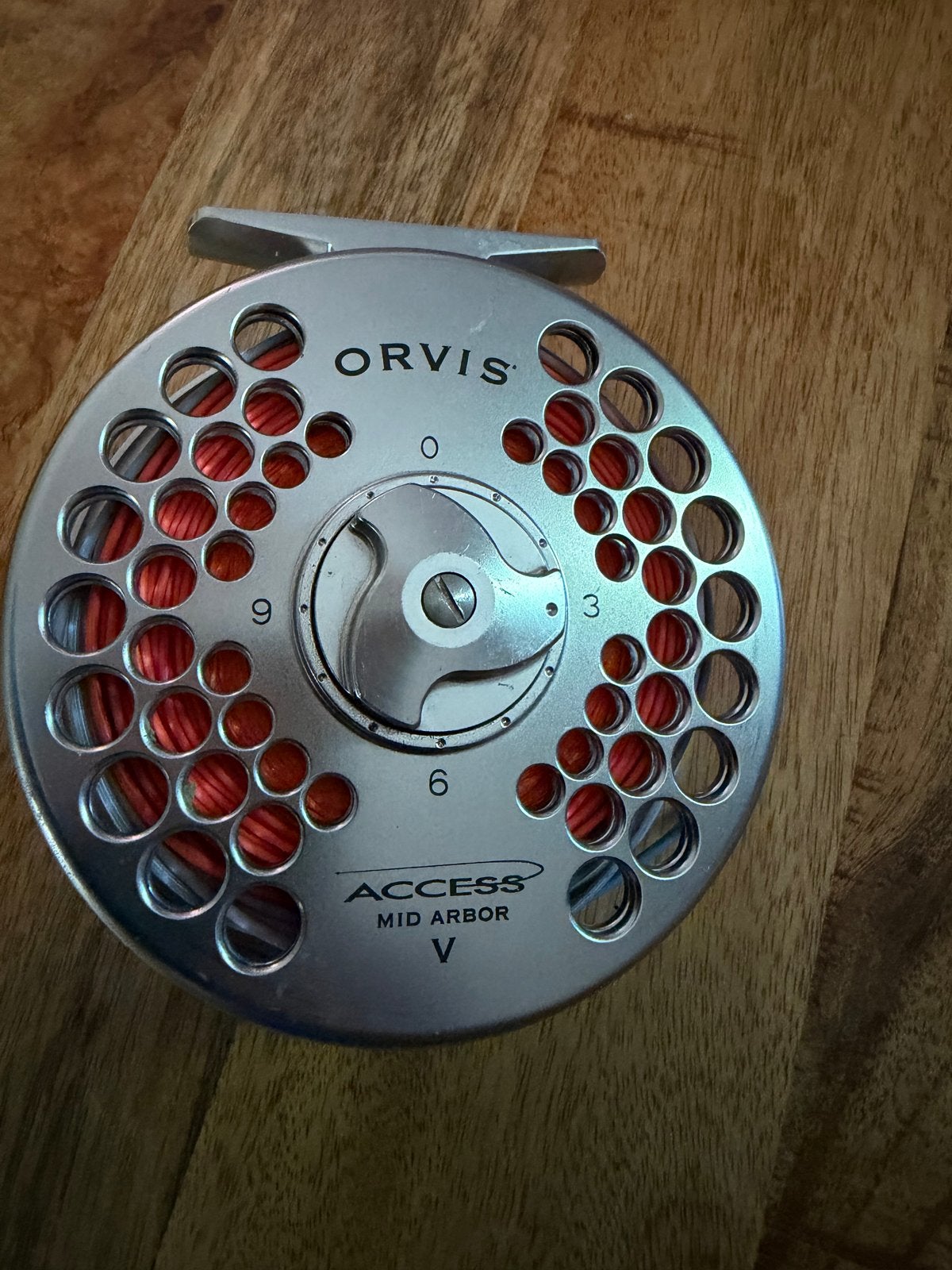 Orvis Access Mid Arbor V vliegenreel, Ophalen of Verzenden, Zo goed als nieuw, Molen