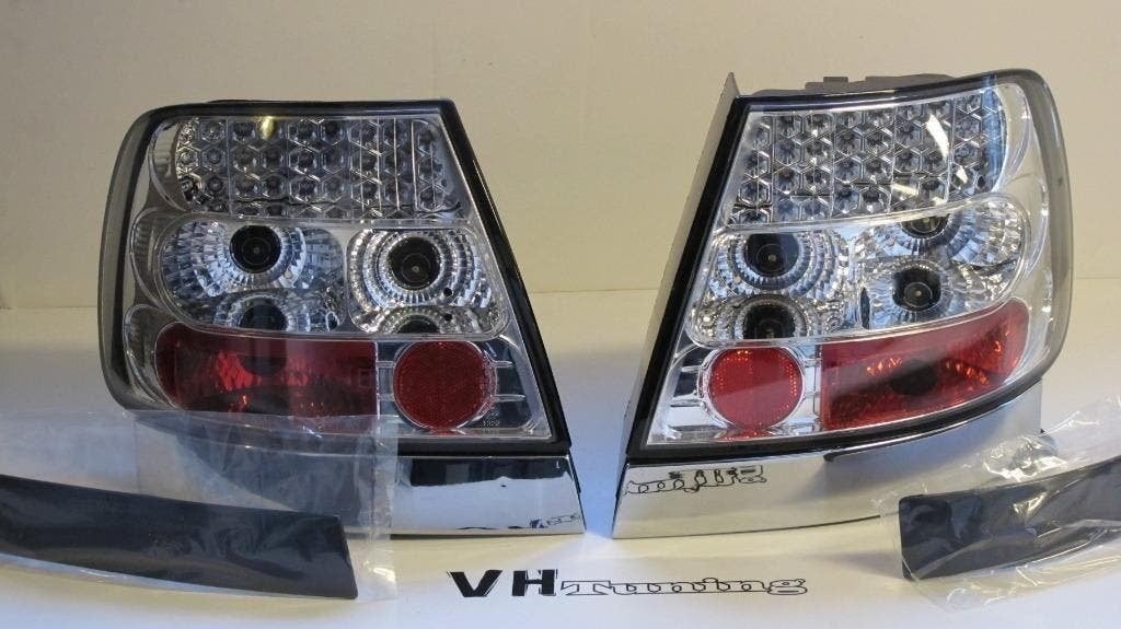 Audi A4 achterlampen LED chroom met extra zwarte strips, Ophalen of Verzenden