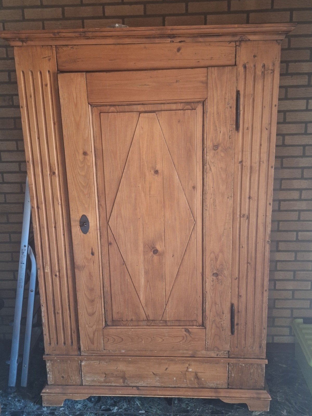 teak houten kast, Ophalen