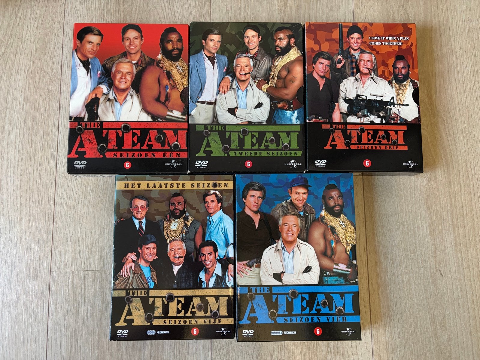 The A-Team complete serie boxen - licht verkleurd, Nederlands, Ophalen of Verzenden, Actie en Avontuur, Vanaf 12 jaar