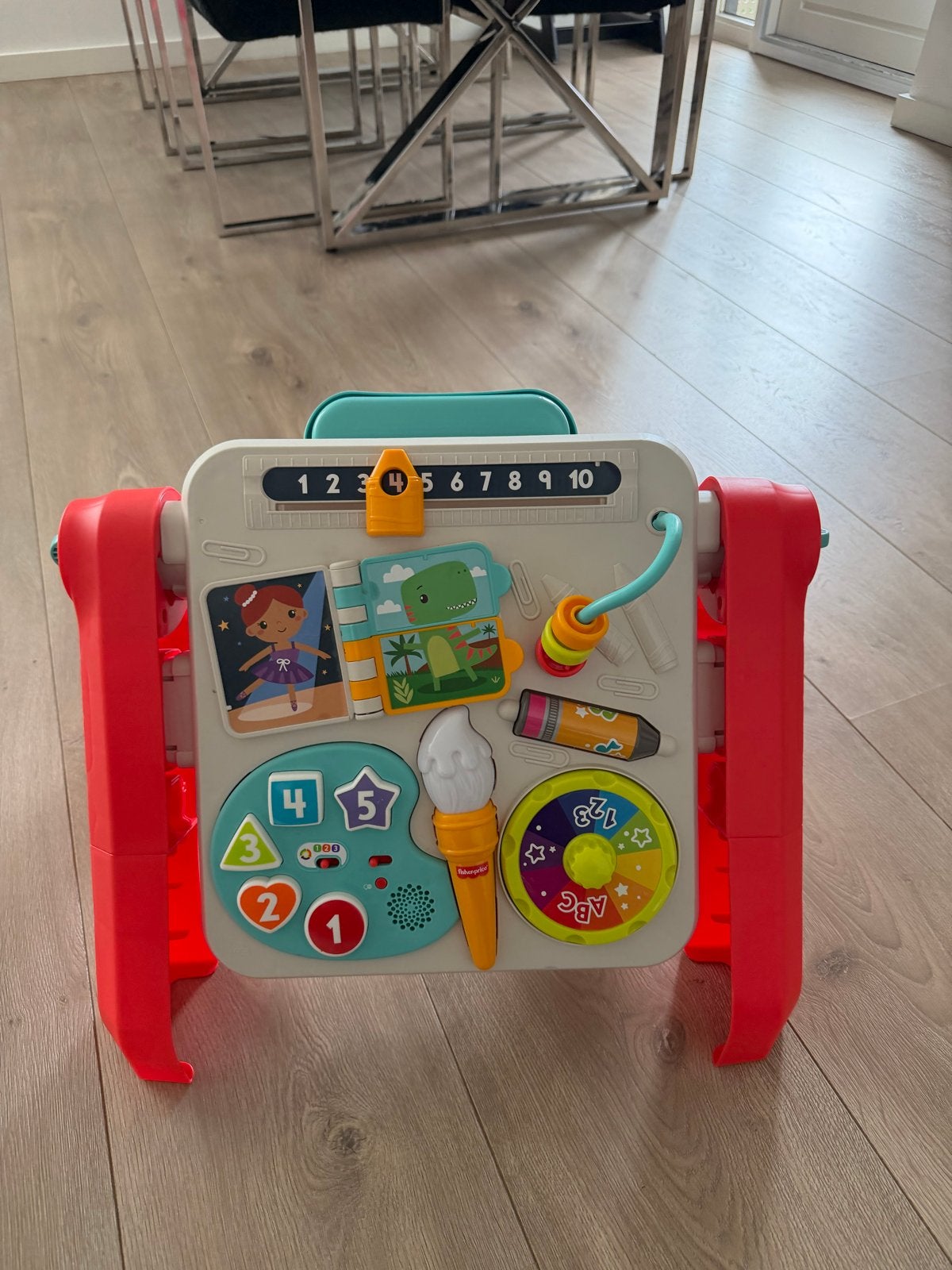 Fisher-Price 4-in-1 Speel- en Tekentafel met Licht en Geluid, Ophalen of Verzenden, Zo goed als nieuw, Overige typen, Met licht