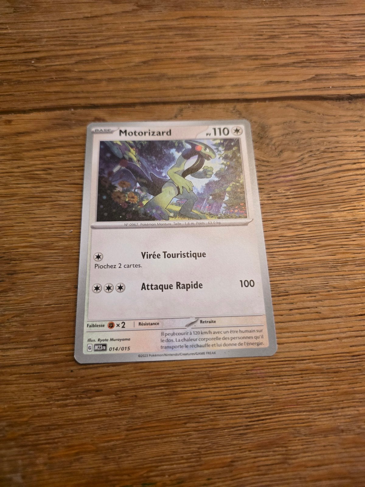 Pokémon Kaart Motorizard 014/015 - Zo goed als nieuw, Ophalen of Verzenden, Nieuw, Losse kaart, Foil