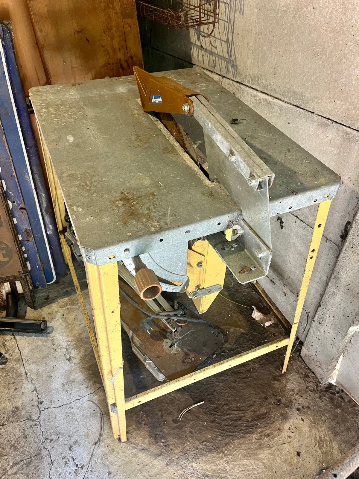 Scheppach TKV bouwzaag / zaagtafel – Ø315 mm, Ophalen, Cirkelzaag, 70 mm of meer, Zo goed als nieuw