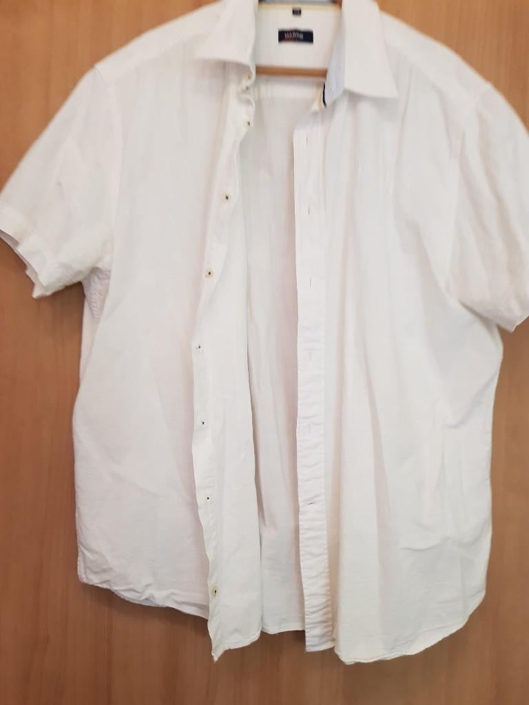 heren blouse KM XXL pure linnen blue harbor, Verzenden, Wit, Blue harbor, Overige halswijdtes