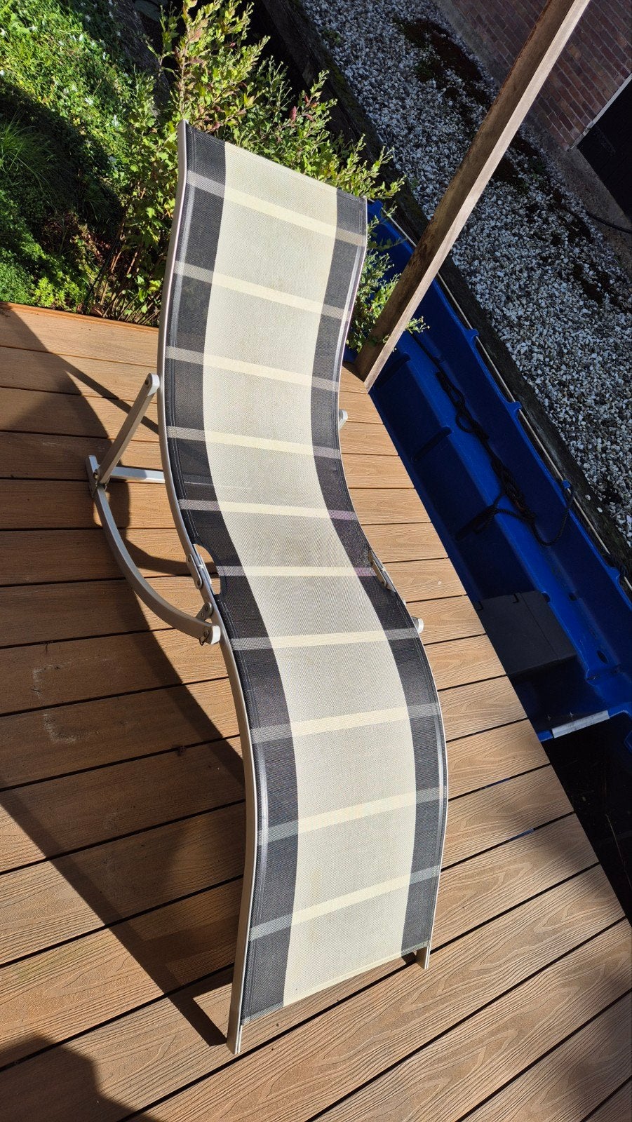 Ligstoel strandstoel inklapbaar, Tuin en Terras, Ophalen, Gebruikt, Metaal, Inklapbaar