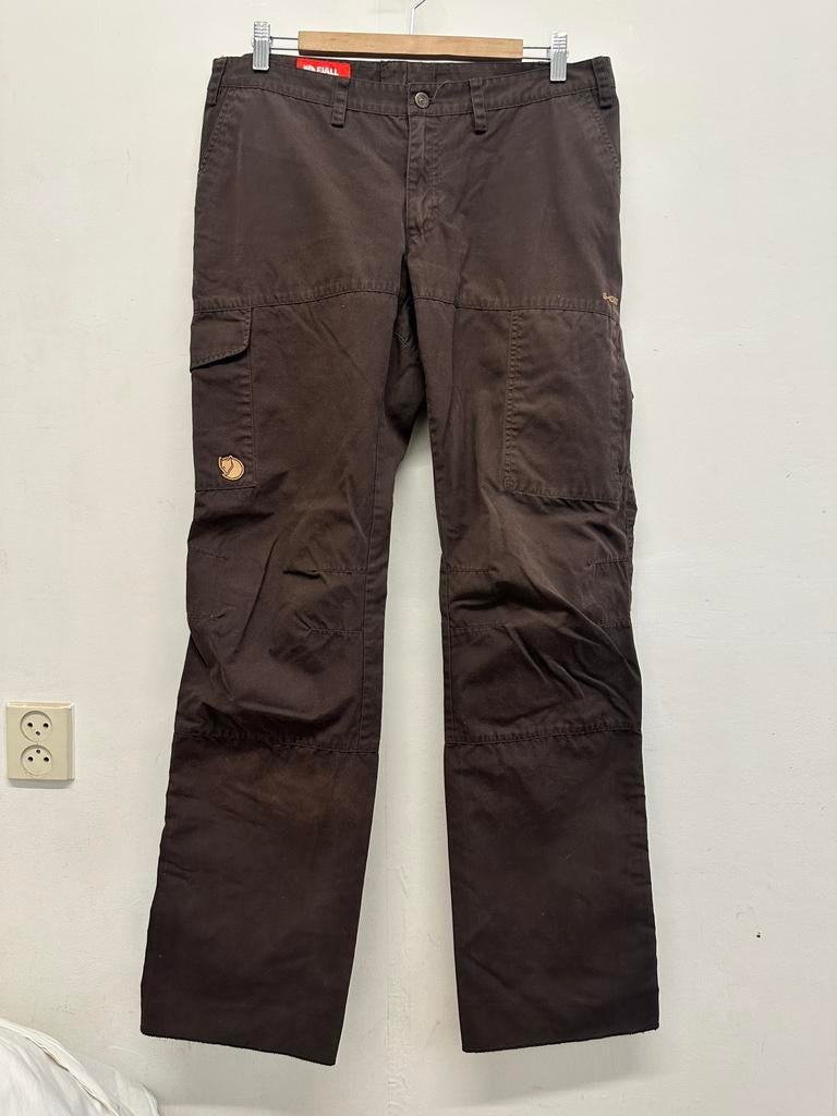 Fjallraven Karla Trousers Regular Low maat 42 donker bruin, Bruin, Maat 42/44 (L), Ophalen of Verzenden, Zo goed als nieuw