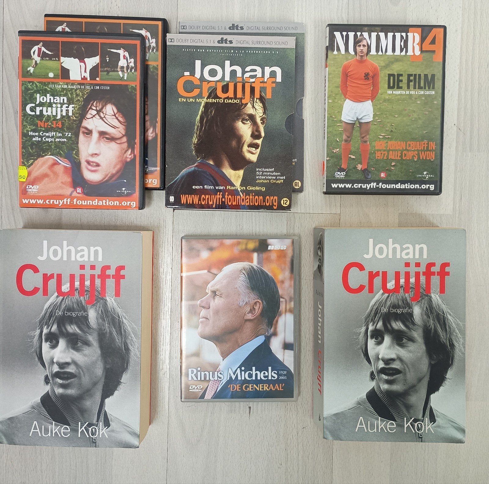 Johan Cruijff en Rinus Michels, Ophalen of Verzenden, Zo goed als nieuw