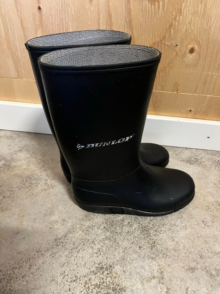 Dunlop Regenlaarzen Zwart - Maat 31, Ophalen of Verzenden, Gebruikt, Kinderen, Laarzen