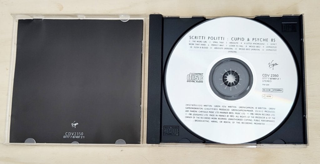 CD Scritti Politti – Cupid & Psyche 85, 13 tracks uitvoering, Pop, Ophalen of Verzenden, Zo goed als nieuw, Album