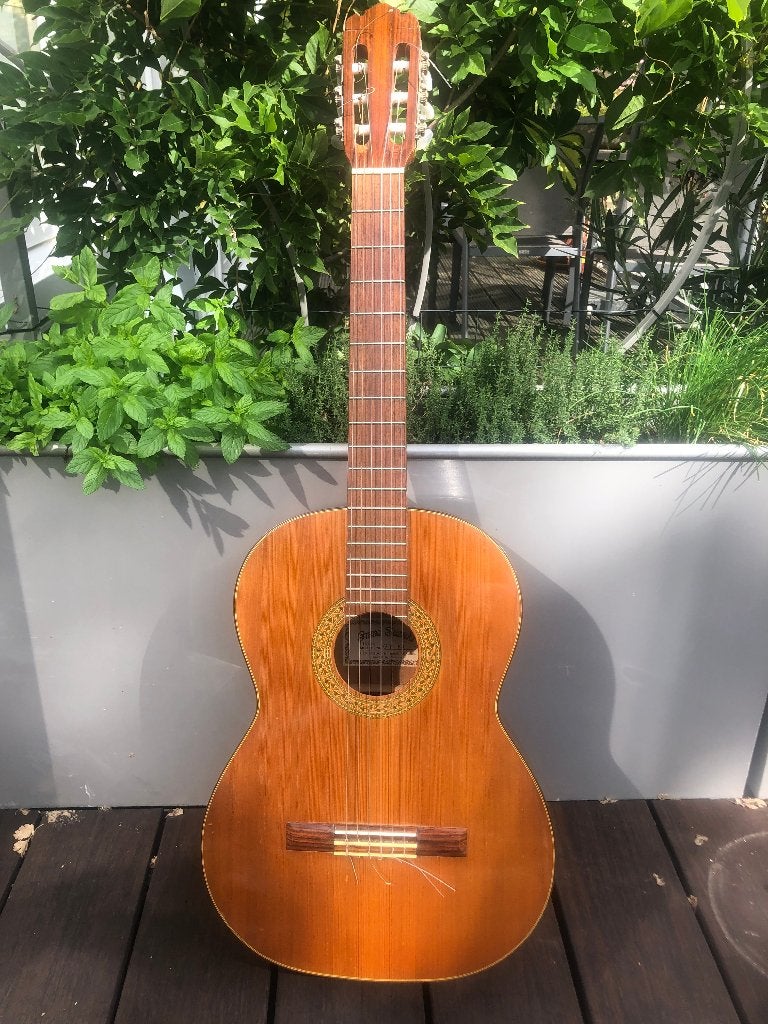 JAPANS KLASSIEKE GITAAR GRAND SUZUKI GT 85, Ophalen, Gebruikt, Klassieke of Spaanse gitaar
