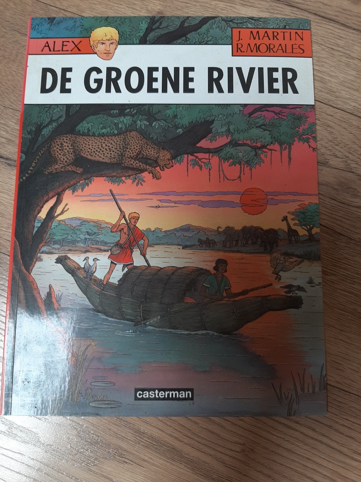 Alex - De Groene Rivier (Casterman), Eén stripboek, Ophalen of Verzenden, Gelezen, J. Martin, R. Morales
