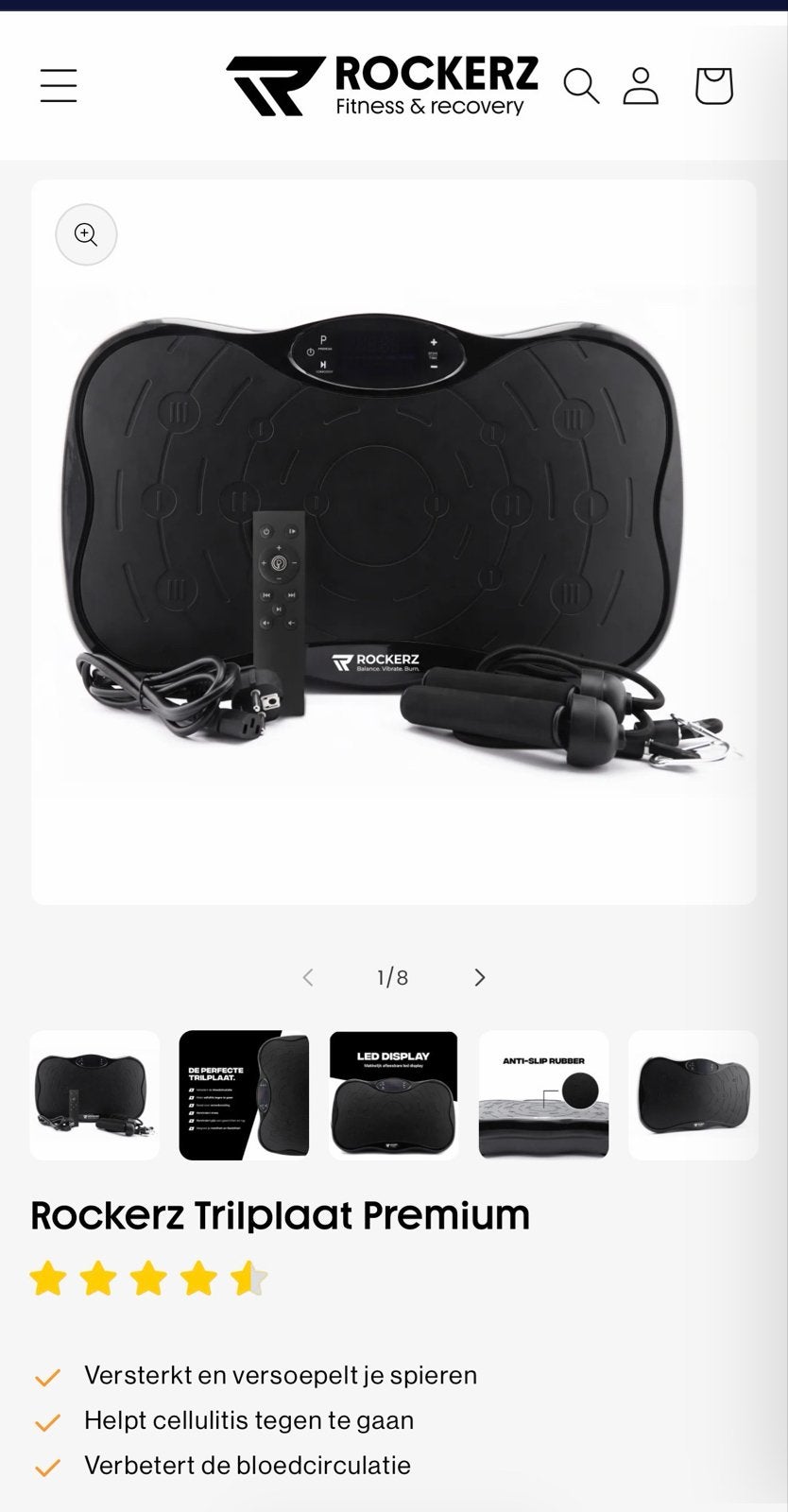 Rockerz Trilplaat Premium - Stimuleer Gewichtsverlies, Sport en Fitness, Fitnessmaterialen, Ophalen, Nieuw, Benen, Overige typen