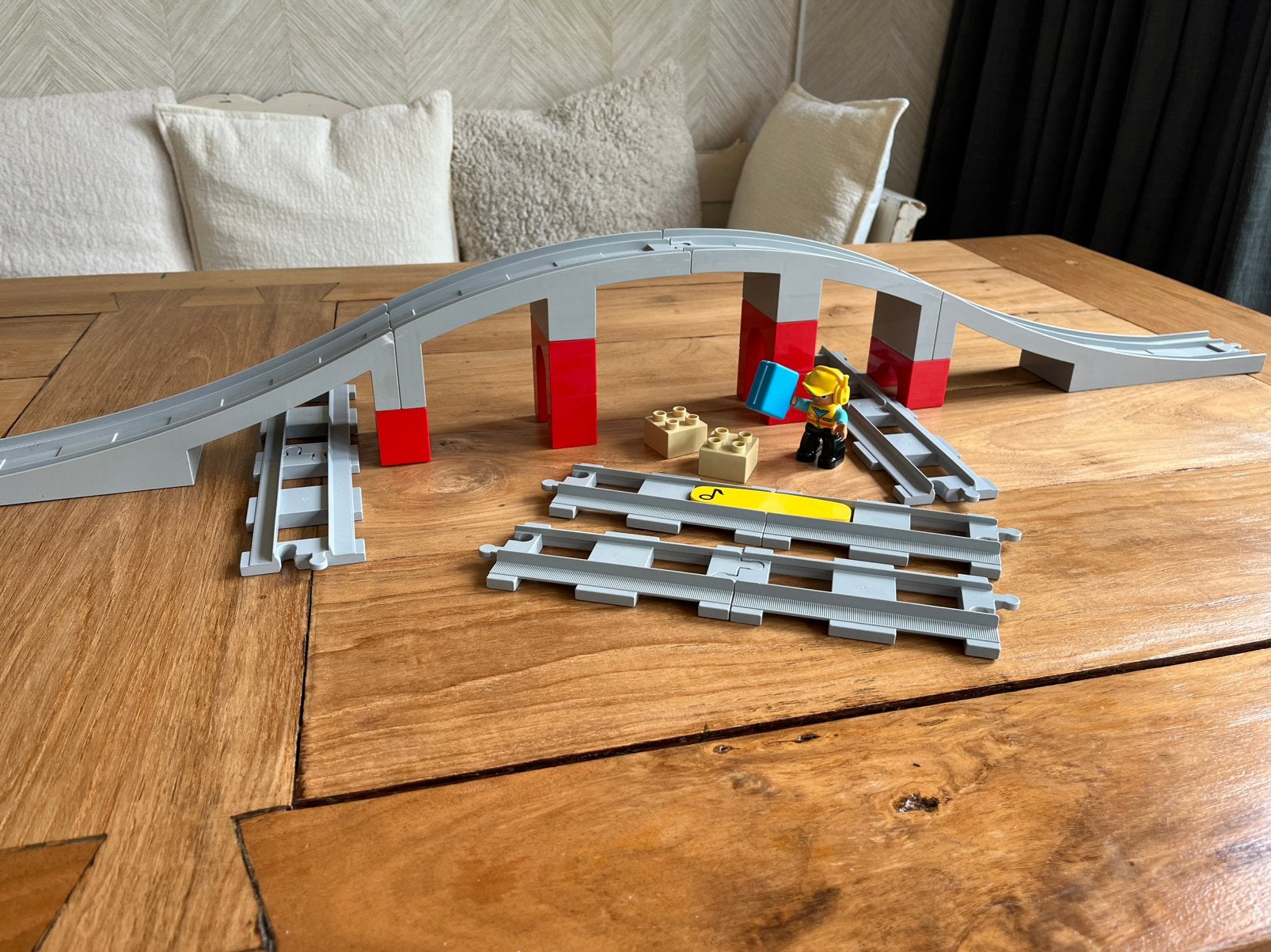 LEGO Duplo treinbrug en rails 10872, Ophalen, Gebruikt, Duplo