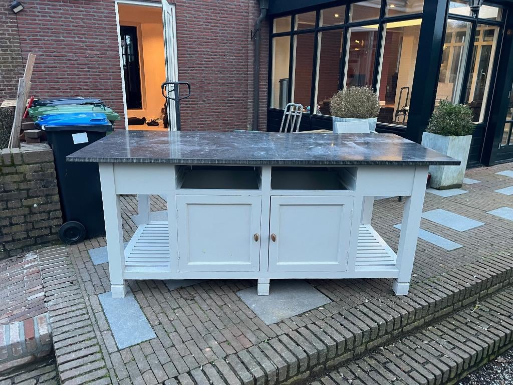 keuken eiland, Huis en Inrichting, Ophalen, Gebruikt, Wit, Overige typen
