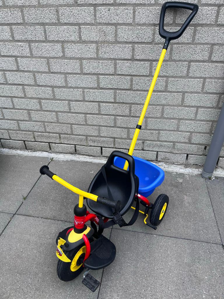 Puky driewieler met duwstang, Fietsen en Brommers, Fietsen | Driewielers, Ophalen, Gebruikt, Duwstang