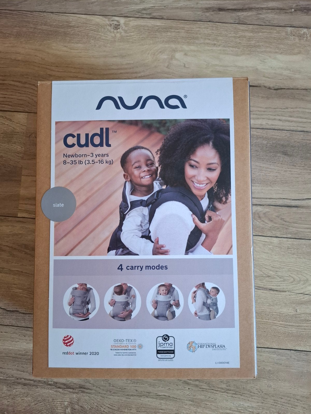 Nuna CUDL Clik Draagzak - Slate (zo goed als nieuw), Overige merken, Ophalen of Verzenden, Zo goed als nieuw, Buik, Rug of Zij