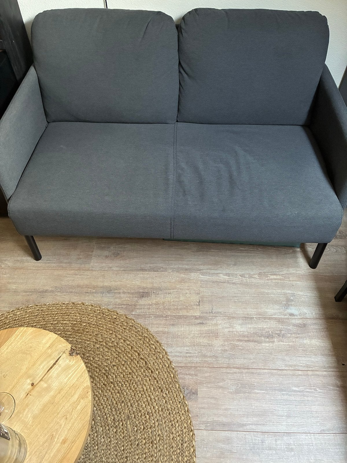 IKEA Glostad bankje grijs - Compacte 2-zitsbank, Ophalen, Gebruikt, Minder dan 75 cm, Tweepersoons