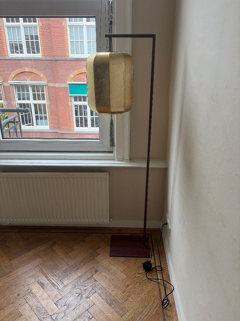 Dutchbone Suoni Vloerlamp Goud, Huis en Inrichting, Ophalen, Zo goed als nieuw, 150 tot 200 cm