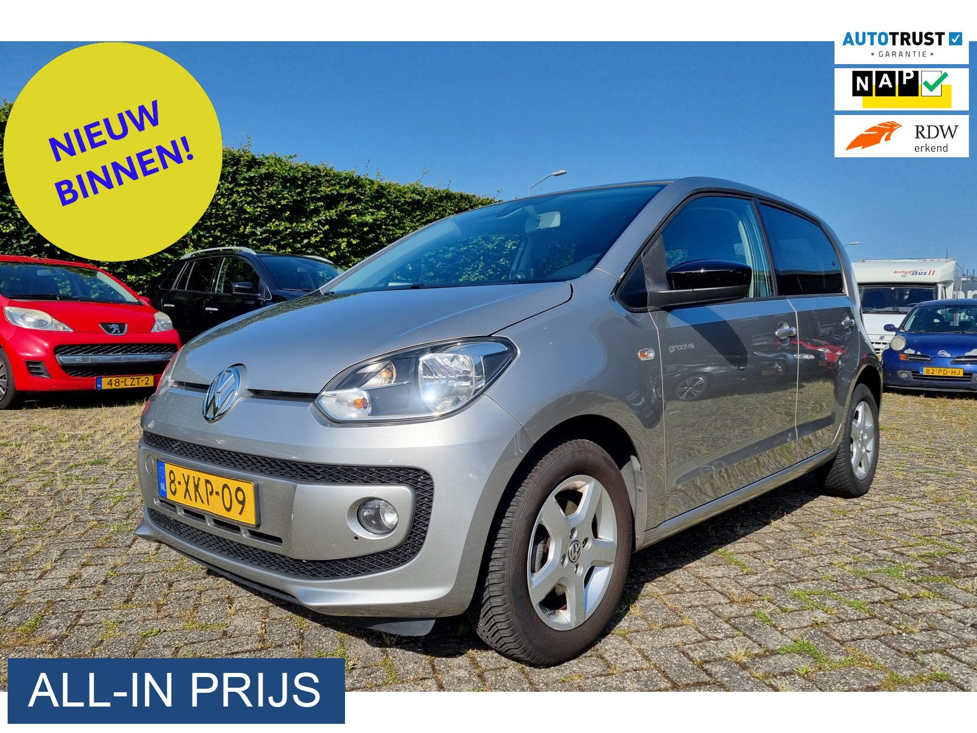 Volkswagen up! 1.0 groove up! ✅75PK ✅MOOIE AUTO!, Euro 5, Gebruikt, Up!, 4 stoelen