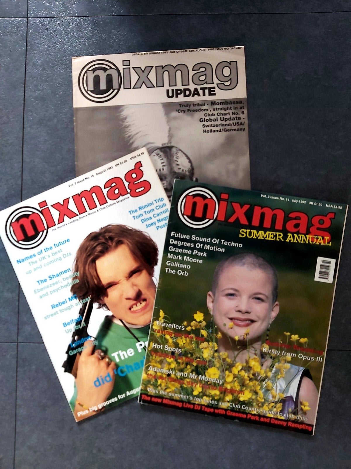 Mixmag Magazines - 3 Vintage Edities uit 1992-1993, Ophalen of Verzenden, Gelezen, Overige typen