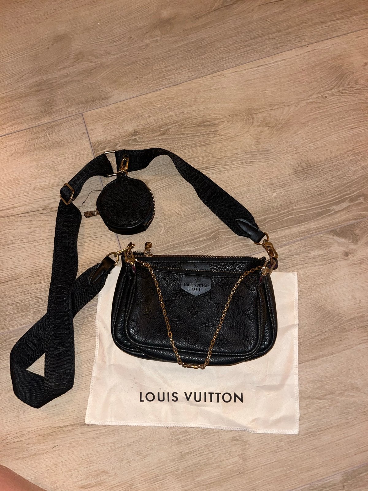 Louis Vuitton Multi Pochette Zwart - Goede Staat, Sieraden, Tassen en Uiterlijk, Ophalen of Verzenden, Zo goed als nieuw, Zwart