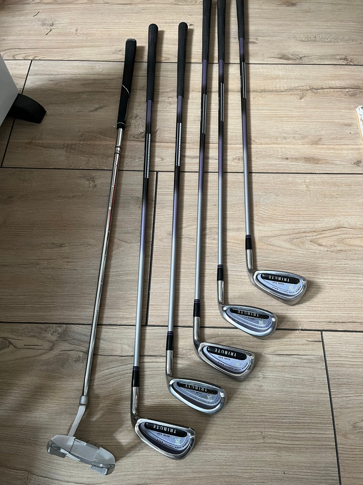 Golfset: Spalding Putter en Kunnan Tribute IJzers (P, S, 5,, Ophalen of Verzenden, Gebruikt, Set, Overige merken
