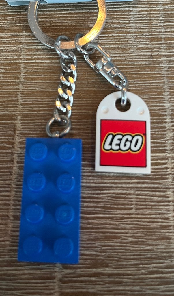 Lego sleutelhanger blokje blauw 850152 NIEUW!, Lego, Nieuw, Ophalen of Verzenden, Sleutelhanger