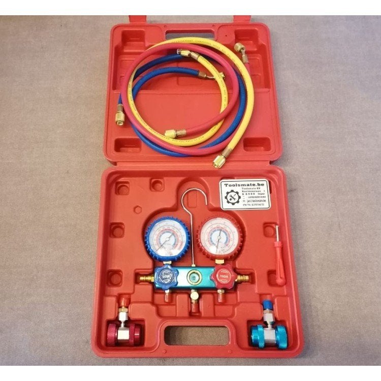 Airco Vulset met manometers voor R134A gas, Auto diversen, Ophalen of Verzenden, Nieuw