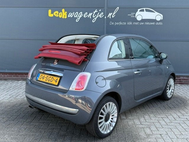 Fiat 500 C 0.9 TwinAir Lounge Cabrio *airco *bluetooth *16", Euro 5, 86 pk, Gebruikt, Cabriolet