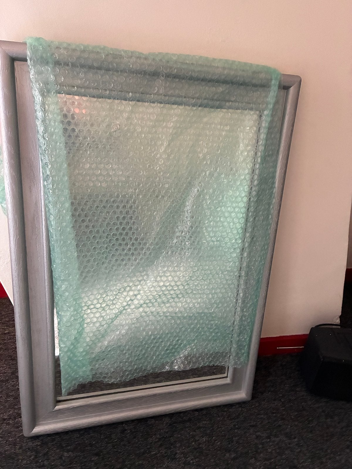 Mooie spiegel met eikenhouten lijst, Ophalen, Zo goed als nieuw, Minder dan 80 cm
