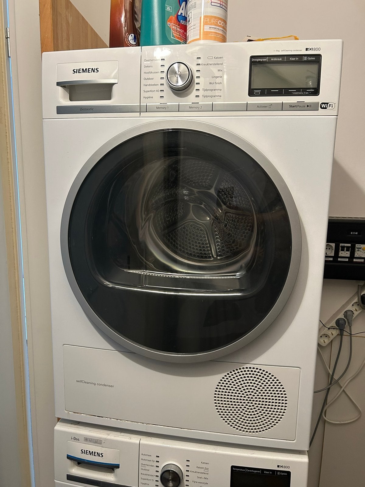 Siemens Droger - Efficiënt en Betrouwbaar wifi  IQ800, Witgoed en Apparatuur, Gebruikt, 8 tot 10 kg, Ophalen of Verzenden, Voorlader
