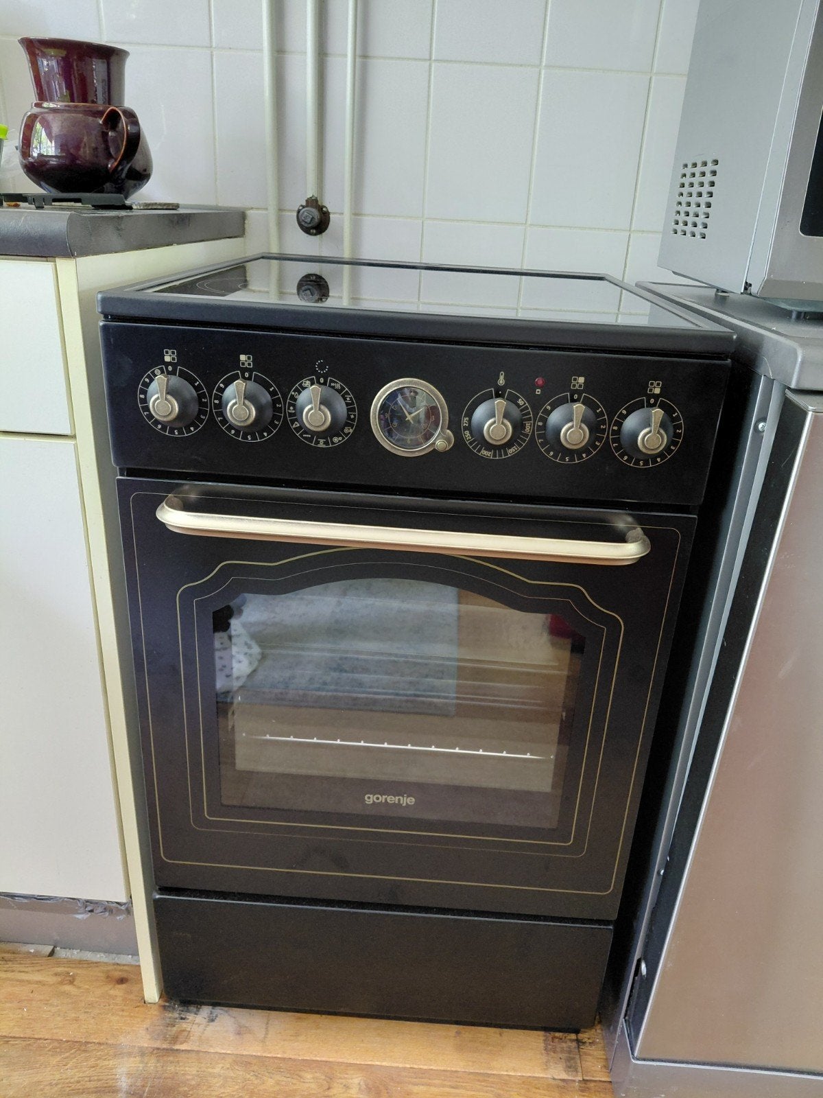 Fornuis keramisch - Zwart ( NIEUW!! ) met garantie, Ophalen, Keramisch, Nieuw, 4 kookzones