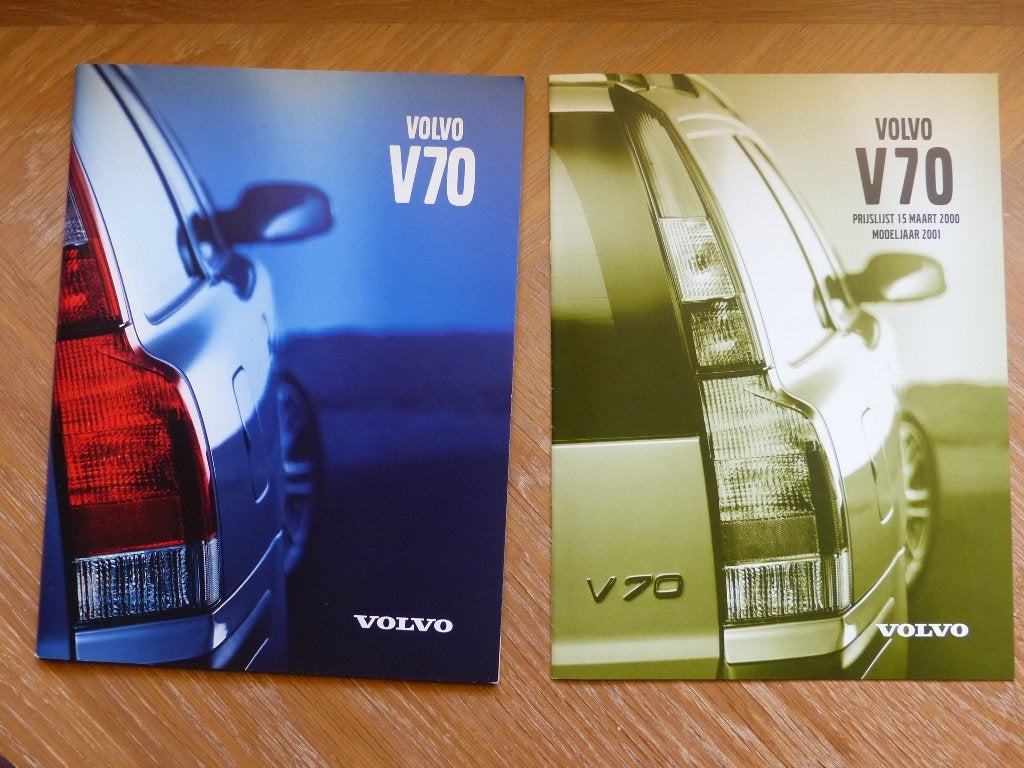 Volvo V70 2001 brochure en prijslijst nieuwstaat, Verzenden, Nieuw, Volvo