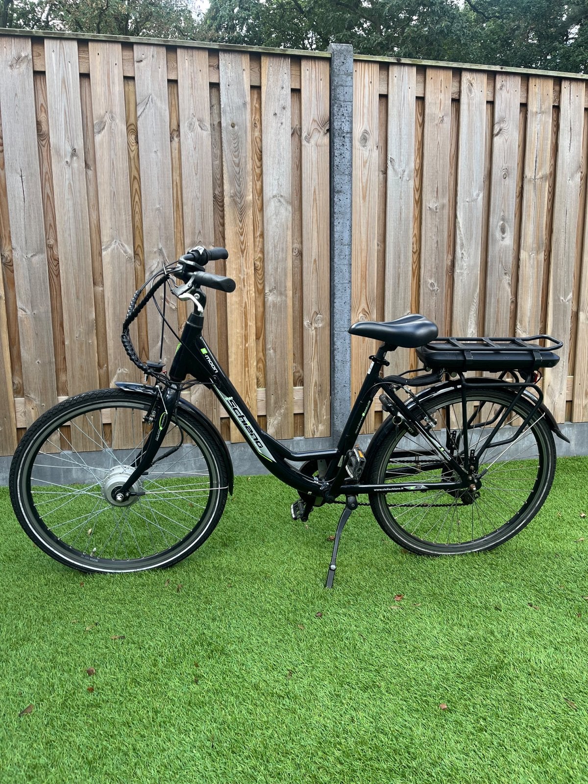 F. LLI Schiano E-Moon elektrische fiets 26”, Gebruikt, Velgrem, (Extra) lage instap, 47 tot 50 cm