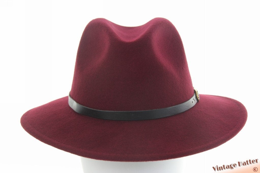 Outdoor gleufhoed waterafstotend bordeaux wol 56-58 Nieuw, Ophalen of Verzenden, Nieuw, One size fits all, Hoed