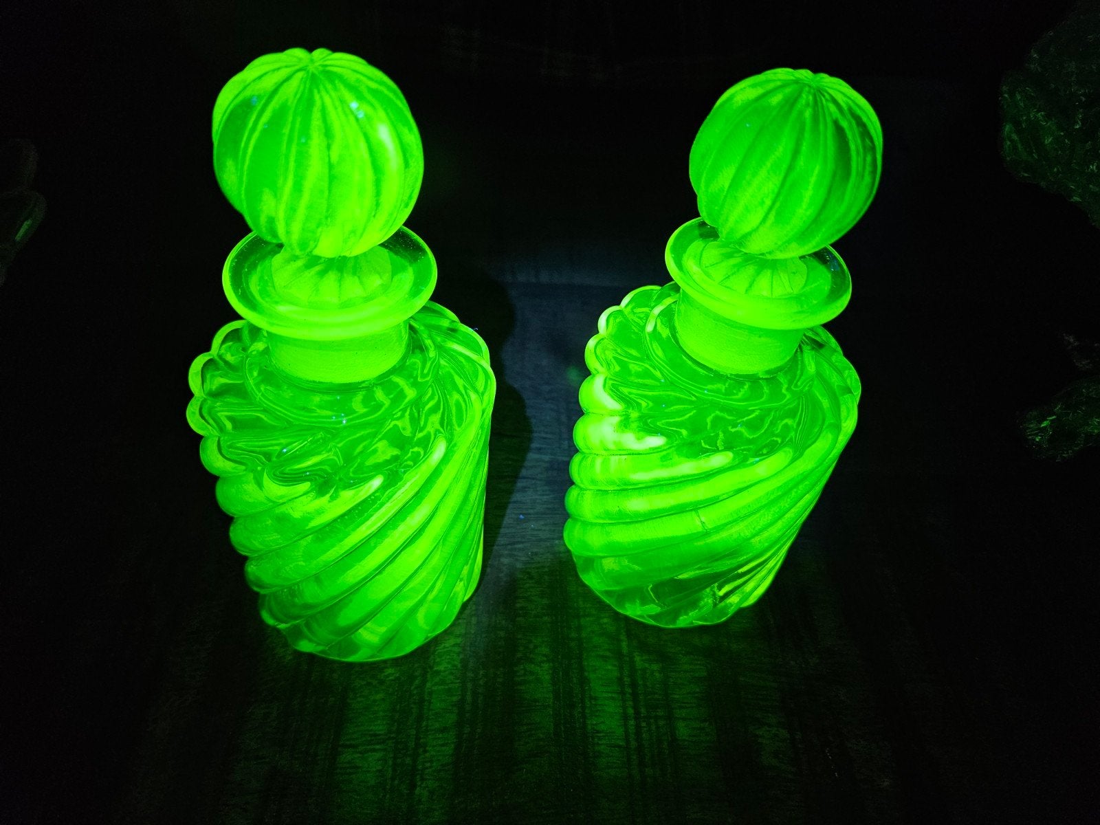 uranium vaseline parfumflessen, Antiek en Kunst, Ophalen of Verzenden