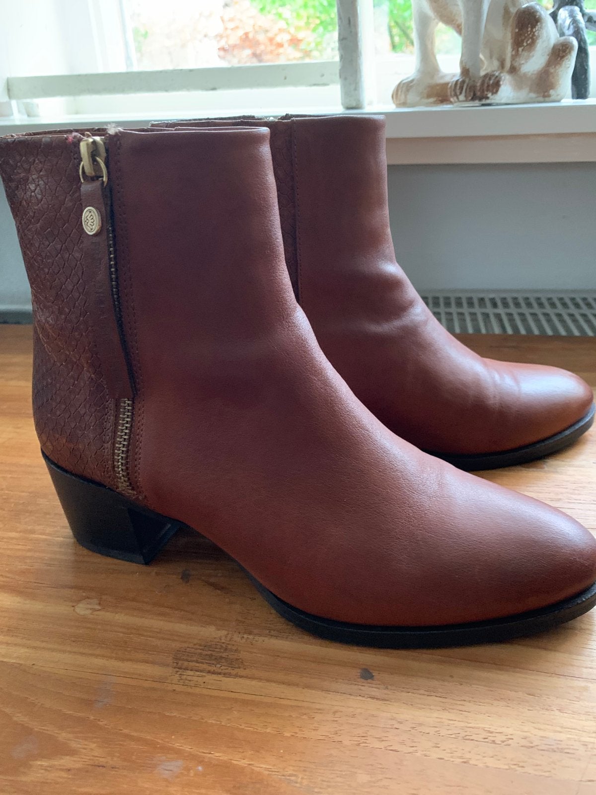 Mooie leren enkellaarsjes Fred de la Bretoniere mt 38, Kleding | Dames, Fred de la Bretoniere, Bruin, Lage of Enkellaarzen, Ophalen of Verzenden