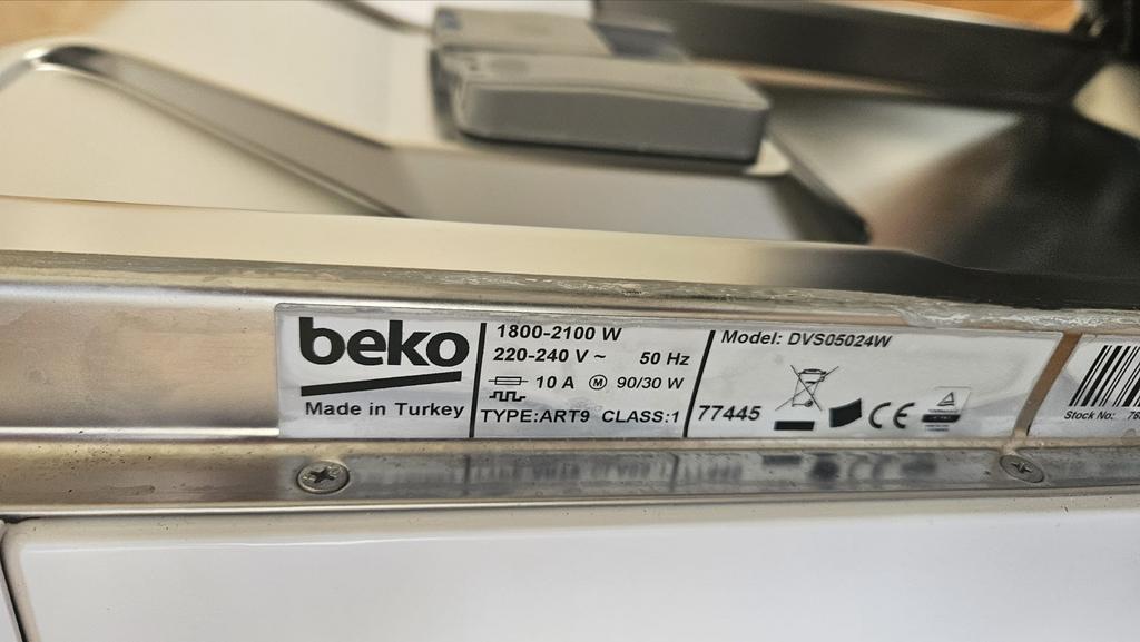 Beko DVS05024W Vrijstaande Vaatwasser - Zo goed als nieuw, Witgoed en Apparatuur, Vaatwasmachines, Ophalen, Eco programma, Minder dan 10 liter