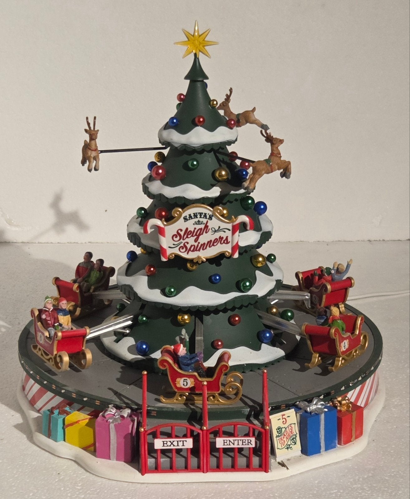 Santa's Sleigh Spinners, Lemax, goed werkende, Ophalen of Verzenden