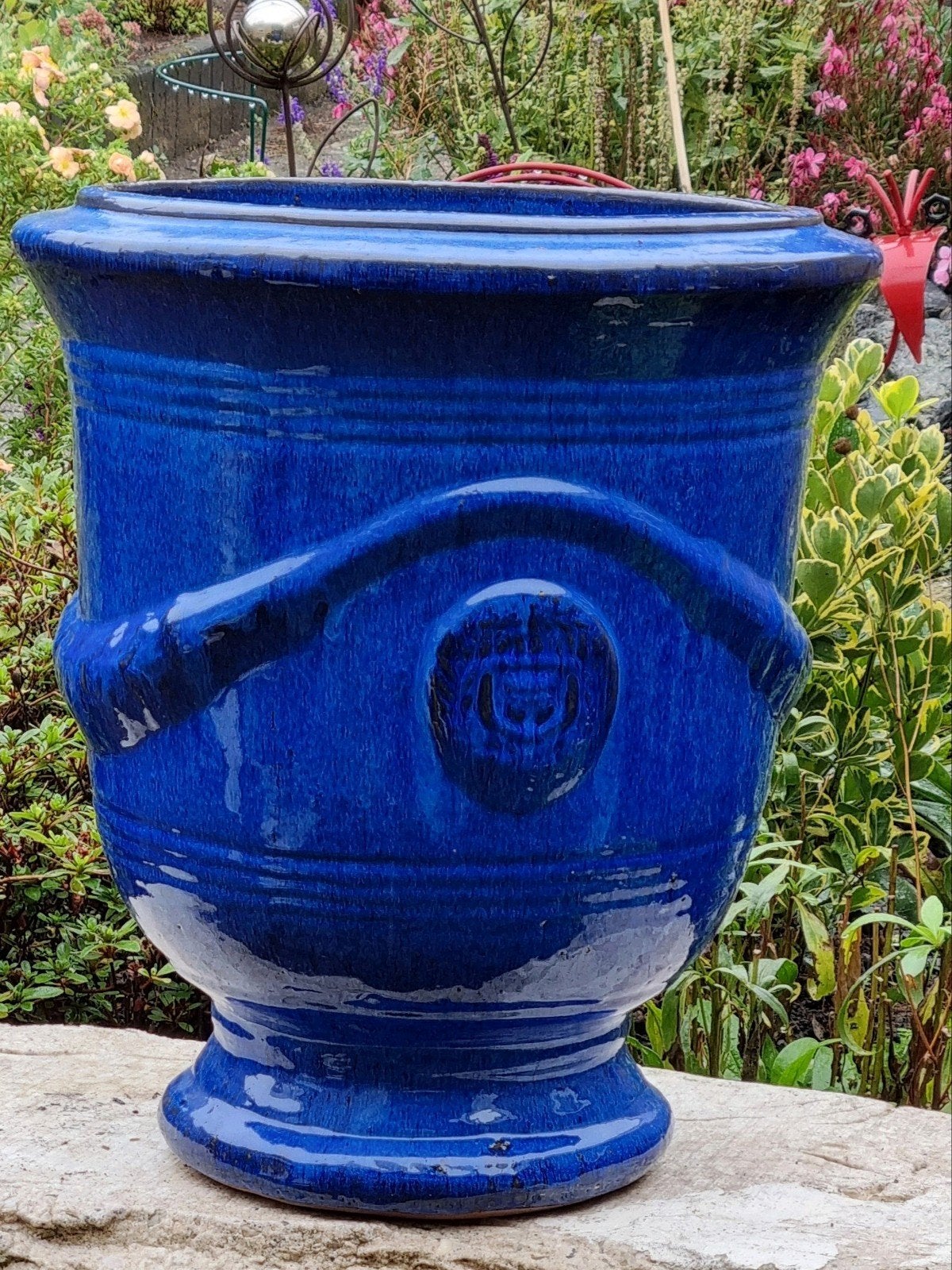 Prachtige hoge plantenbak  zgn. ANDUZE model, Ophalen, 40 cm of meer, Rond, Zo goed als nieuw