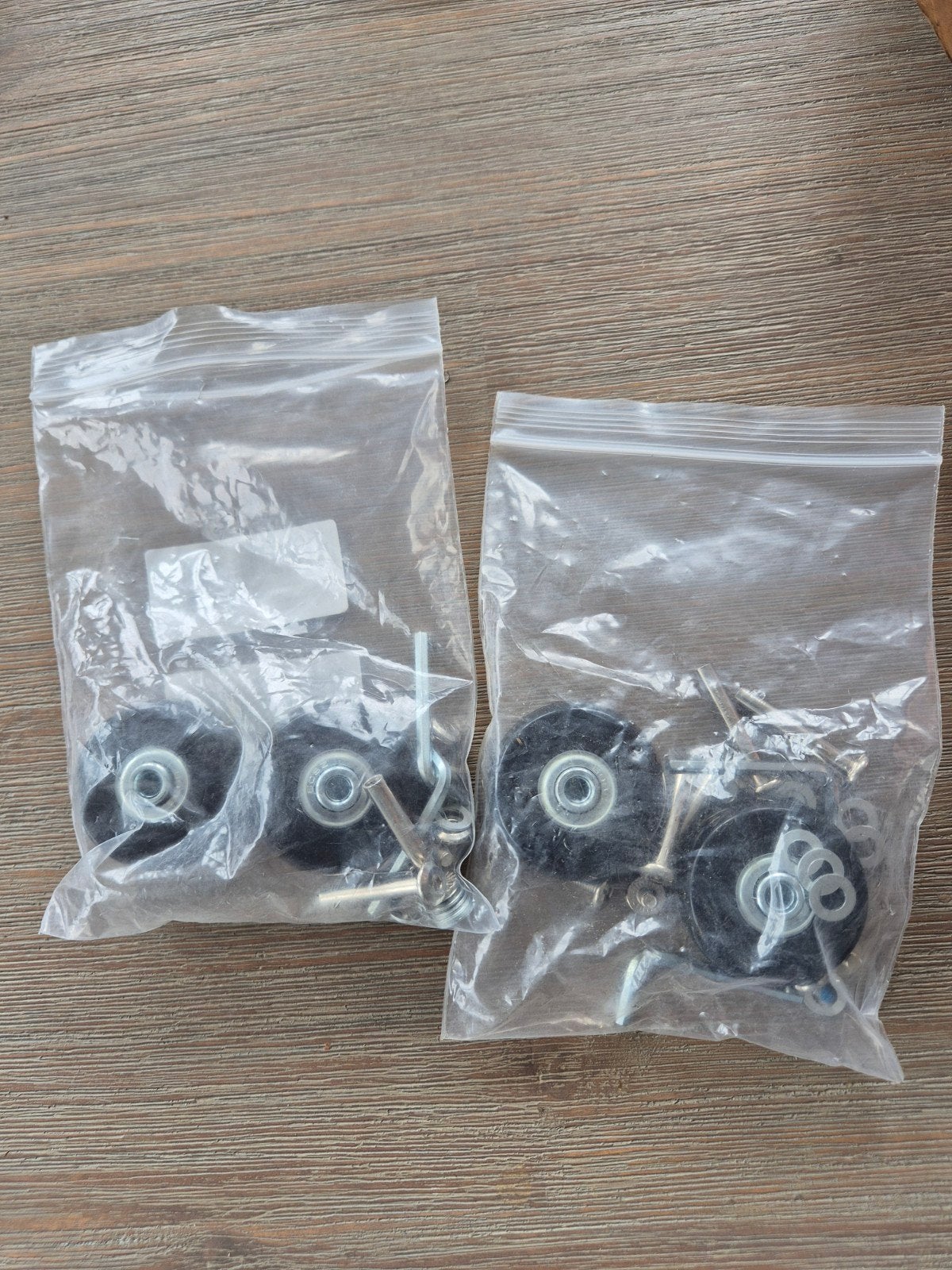 Wielen voor reiskoffer - 4 stuks, 50mm diameter, Ophalen of Verzenden, Nieuw, Zwart, 30 cm of meer