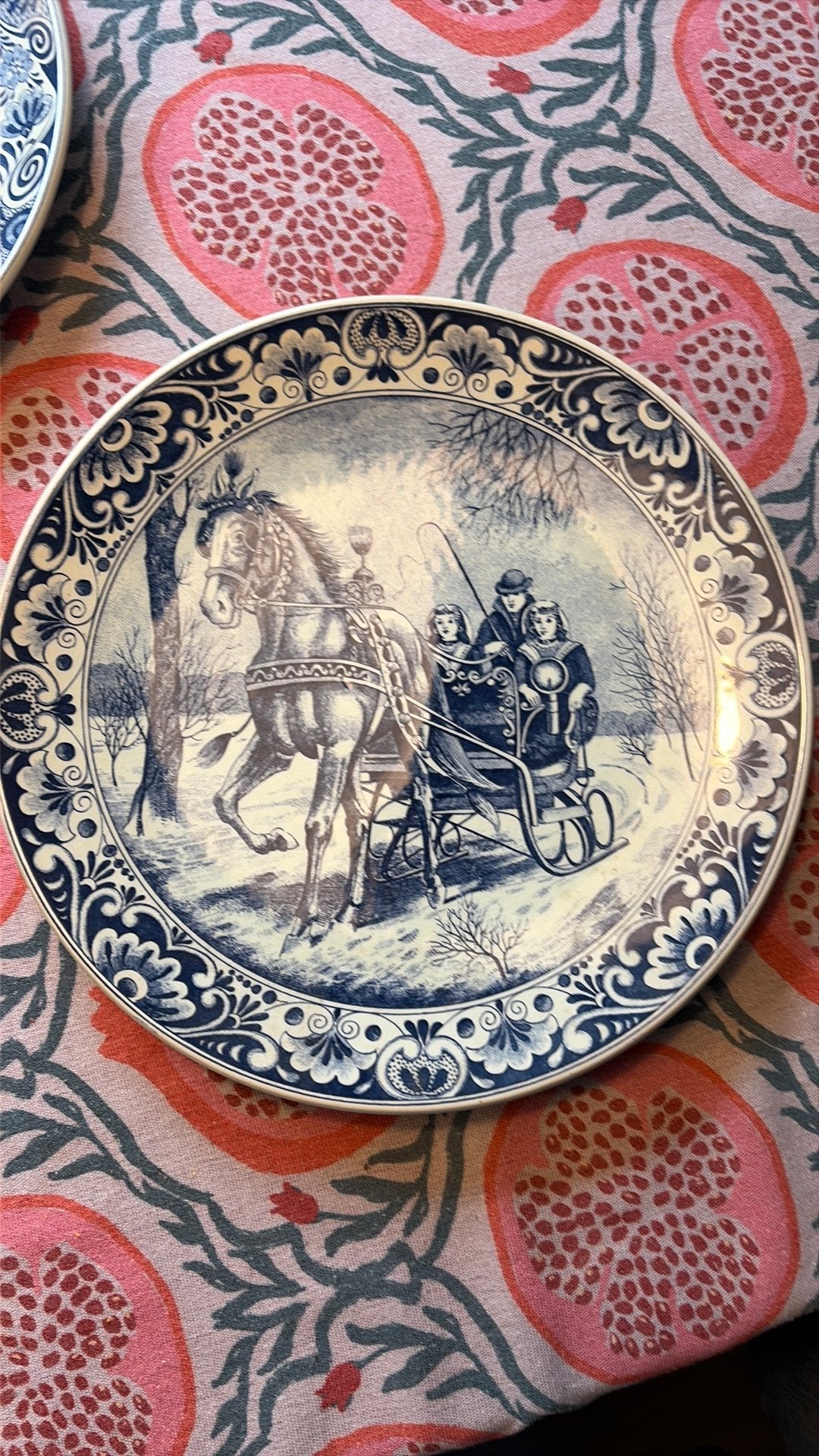 Set van 2 Vintage Delfts Blauwe Wandborden (Boma, 30 cm), Ophalen of Verzenden