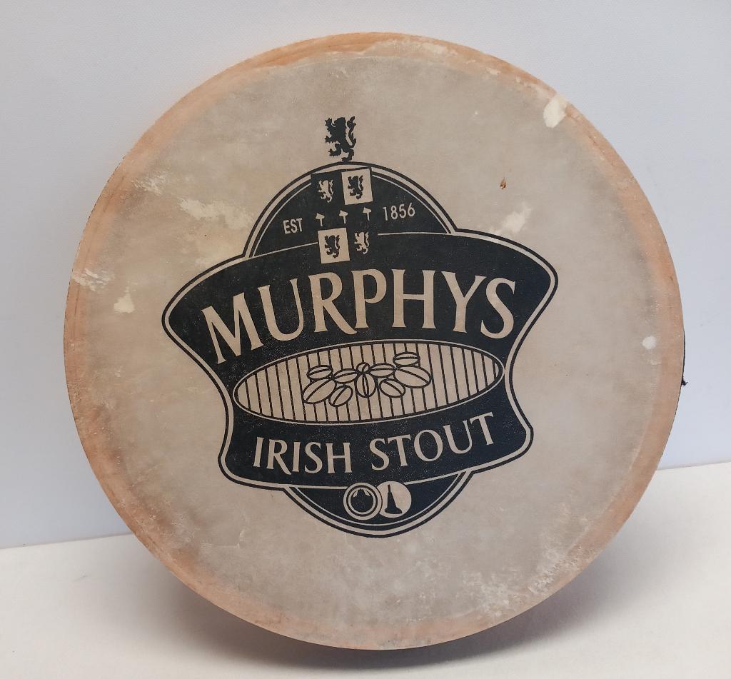 Bodhran, beroemd 'Murphy's'-ontwerp met perkamenten kop, Muziek en Instrumenten, Percussie, Gebruikt, Melodische percussie, Ophalen of Verzenden