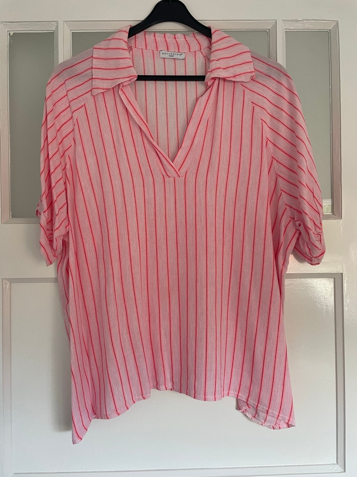 Vrolijke gestreepte dames blouse van Bellerina Paris, Ophalen of Verzenden, Zo goed als nieuw, Maat 38/40 (M), Roze
