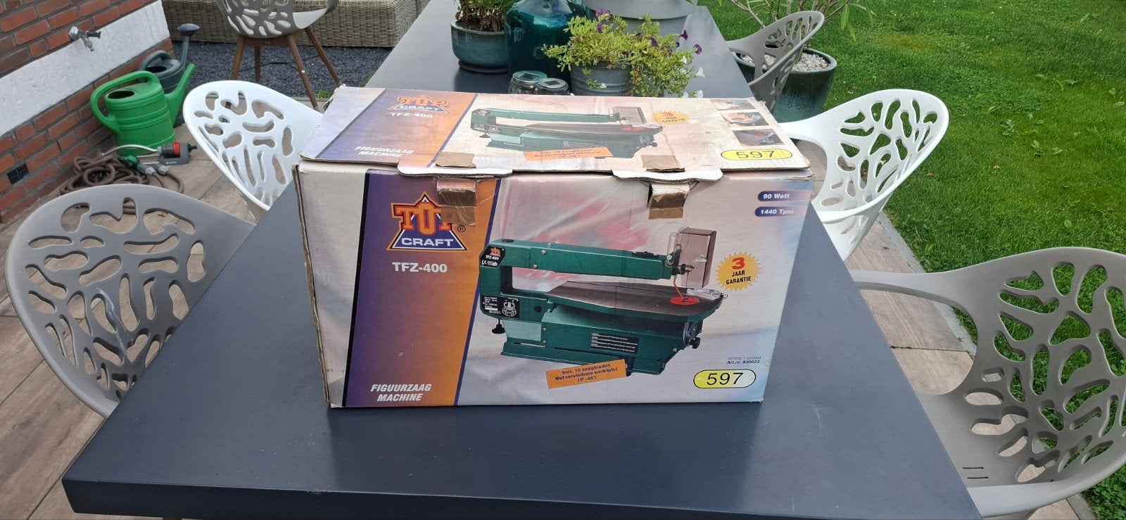 Figuurzaagmachine Topkraft TFZ400 - Nieuw in verpakking, Ophalen of Verzenden, Nieuw, Figuurzaag, Topkraft