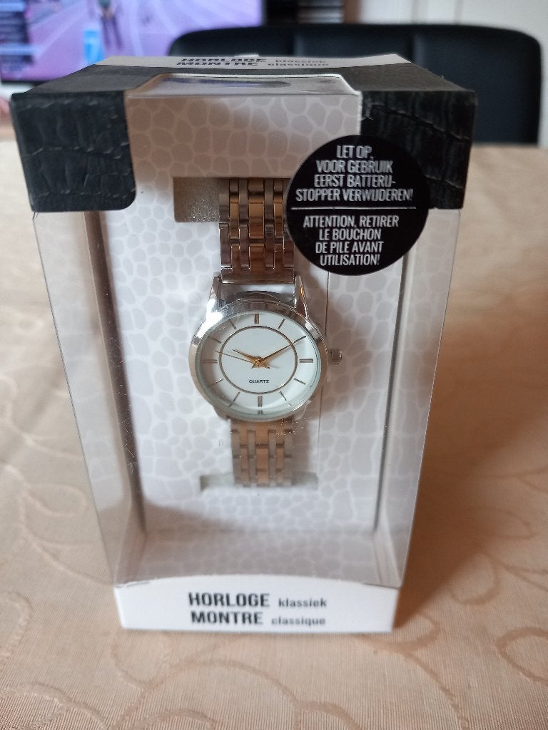 klassiek horloge (Nijmegen oost), Overige merken, Staal, Staal, Polshorloge