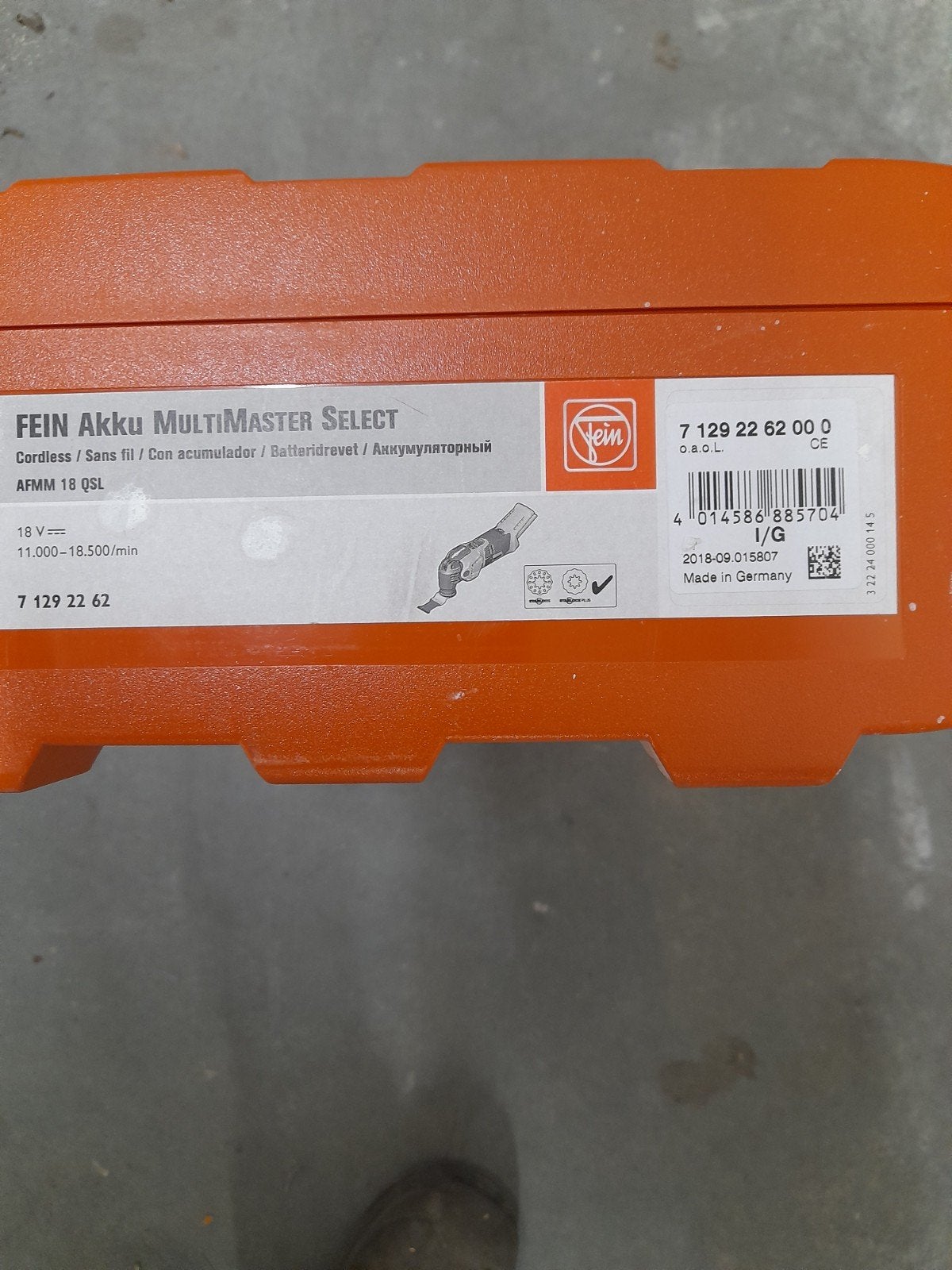 Fein Accu Multitool Multimaster Select AFMM 18 QSL, Ophalen, Zo goed als nieuw